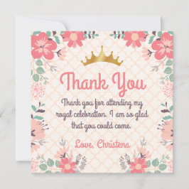 Cartões de agradecimentos de aniversário da Prince