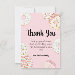 Cartões de agradecimentos de Aniversário da rosqui