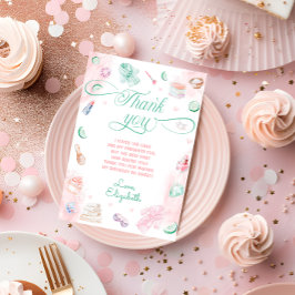 Cartões de agradecimentos de aniversário da Spa Pa