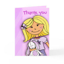 Cartões de agradecimentos de Aniversário de crianç