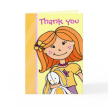 Cartões de agradecimentos de Aniversário de crianç