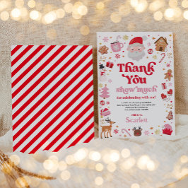 Cartões de agradecimentos de aniversário de Natal