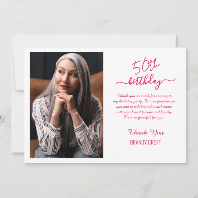 Cartões de agradecimentos de aniversário de ouro m (Frente)