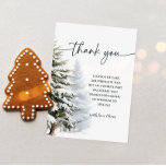 Cartões de agradecimentos de Aniversário de Winter<br><div class="desc">Um Cartões de agradecimentos de Aniversário da Holanda do inverno é uma maneira séria de expressar sua gratidão aos amigos e à família que celebraram o primeiro aniversário do seu filho em um tema de Maravilha de inverno. Este cartão apresenta normalmente elementos associados ao inverno e aos primeiros aniversários, tais...</div>