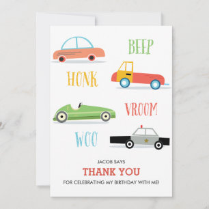 cartões de agradecimentos de aniversário do Beep