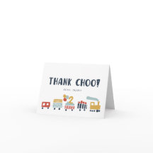 Cartões de agradecimentos de aniversário do comboi