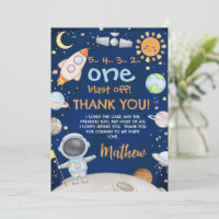 Cartões de agradecimentos de Aniversário do Espaço