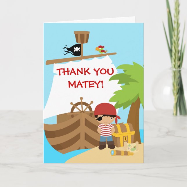 Cartões de agradecimentos de aniversário do navio  (Frente)