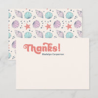 Cartões de agradecimentos de Aniversário do Sea Sh