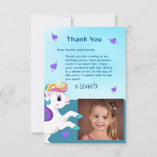 Cartões de agradecimentos de Aniversário do Teal U
