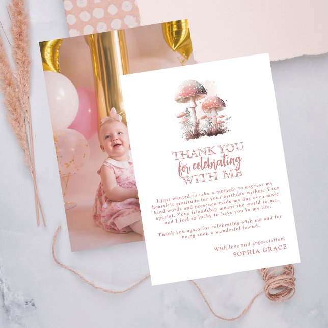 Cartões de agradecimentos de Aniversário Foto de C (Criador carregado)