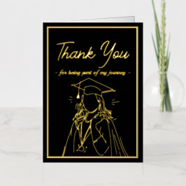 Cartões de agradecimentos de Anúncio de Graduação 