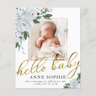 Cartões de agradecimentos de Anúncio de Nascimento