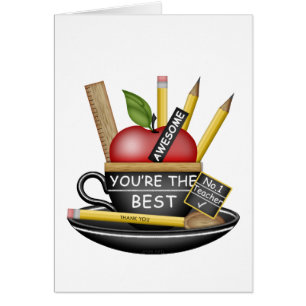 Cartões de agradecimentos de Apple Teacup do Profe