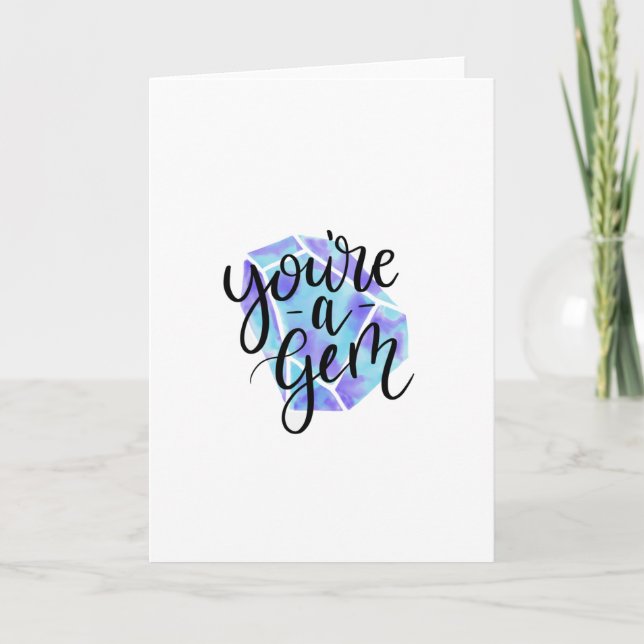 Cartões de agradecimentos de aquarela (Frente)