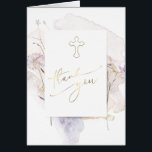 Cartões de agradecimentos de aquarela batismo<br><div class="desc">Batismo obrigado cartas</div>