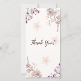 Cartões de agradecimentos de Aquarela Floral