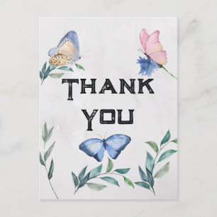 Cartões de agradecimentos de Aquarela Floral