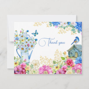 cartões de agradecimentos de Aquarela primavera