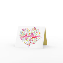 Cartões de agradecimentos de arte do buquê da flor