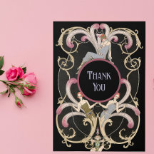 Cartões de agradecimentos De Arte Festiva Deco Dob