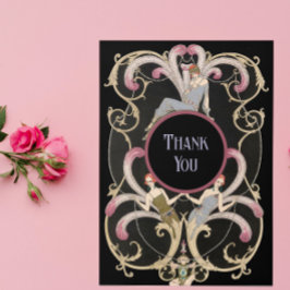 Cartões de agradecimentos De Arte Festiva Deco Dob