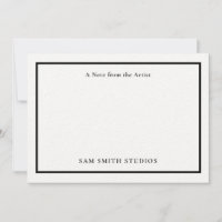 Cartões de agradecimentos de Artista Personalizáve
