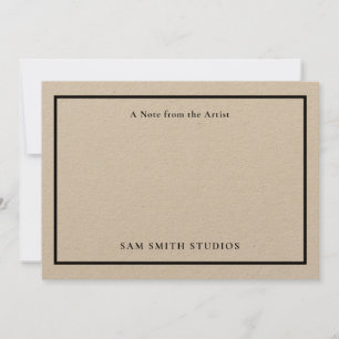 Cartões de agradecimentos de Artista Personalizáve