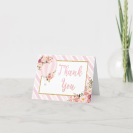 Cartões de agradecimentos de Balão de Ar Quente Fl