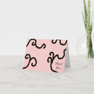 Cartões de agradecimentos de Banda Negra e Rosa C