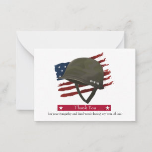 Cartões de agradecimentos de bandeira americano