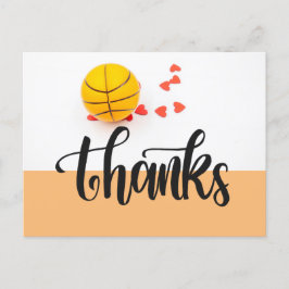 Cartões de agradecimentos de basquetebol com OBRIG
