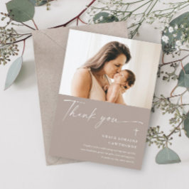 Cartões de agradecimentos de Batismo Fotográfico d