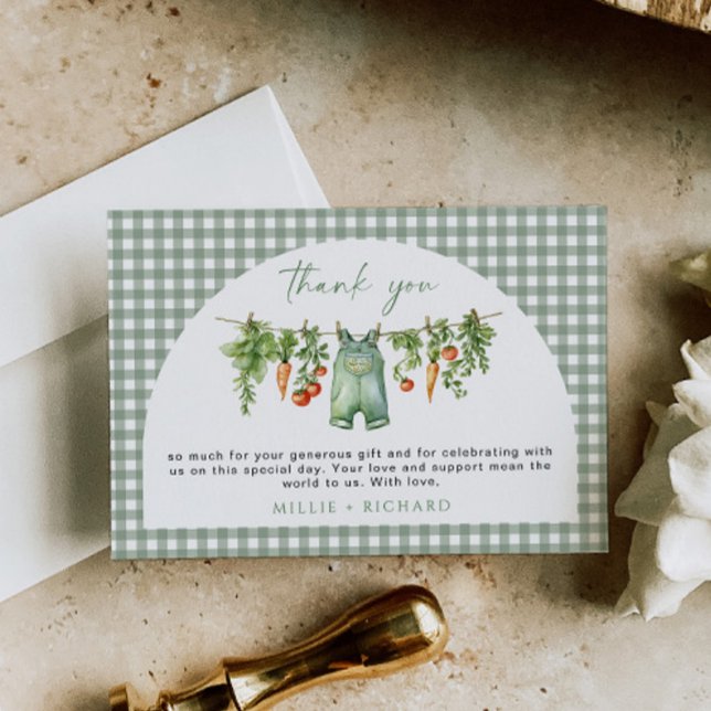 Cartões de agradecimentos De Bebê Cultivado Localm (Criador carregado)