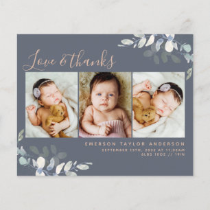 Cartões de agradecimentos de Bebê de Foto Eucalypt
