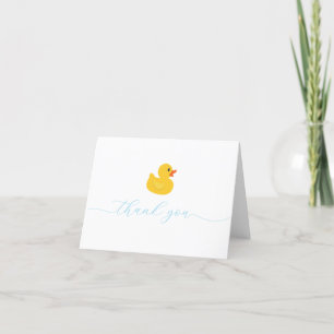 Cartões de agradecimentos de Bebê Pato de Borracha