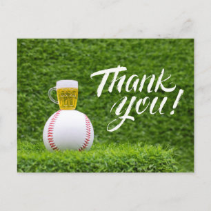 Cartões de agradecimentos de beisebol