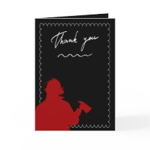 Cartões de agradecimentos de bombeiros