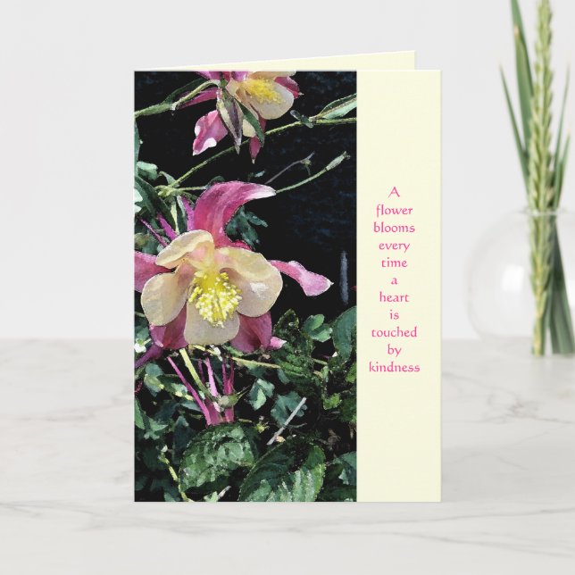 Cartões de agradecimentos de bondade de Blooms (Frente)