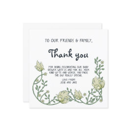 Cartões de agradecimentos de borda flexível