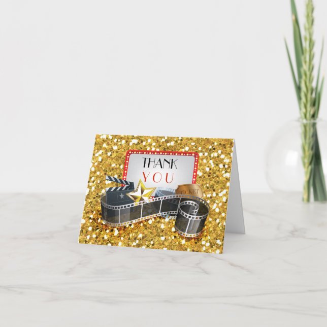 CARTÕES DE AGRADECIMENTOS DE BROADWAY ESTRELA DO F (Frente)