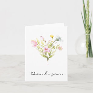 Cartões de agradecimentos de Buquê de flor selva