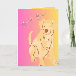 Cartões de agradecimentos De Cachorro, Cartão De A