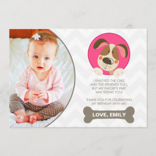 Cartões de agradecimentos De Cachorro Foto De Gar