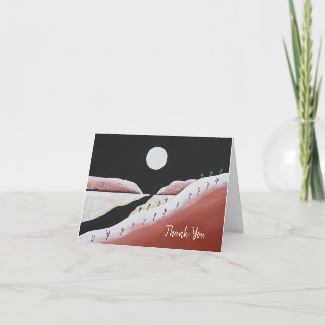 Cartões de agradecimentos de Cactus no Sudoeste do (Frente)