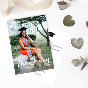 Cartões de agradecimentos De Caligrafia De Graduaç