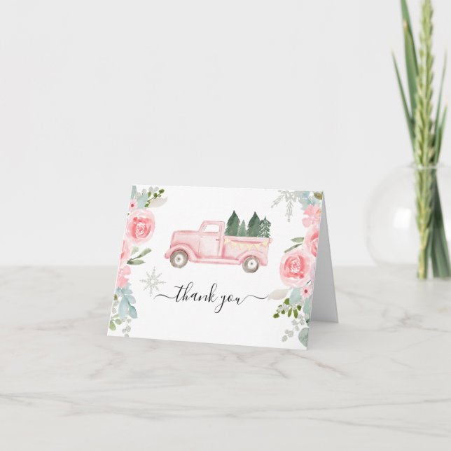 Cartões de agradecimentos de Caminhão de Natal de  (Frente)