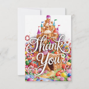 Cartões de agradecimentos de Candyland Cute