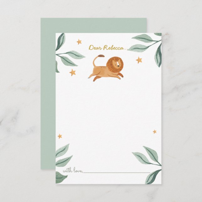 Cartões de agradecimentos de Cápsula Horária do Le (Frente/Verso)