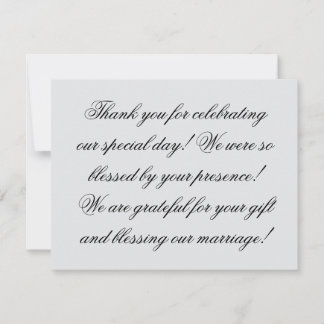 Cartões de agradecimentos de casamento